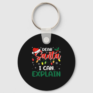 Dear Santa I Can Explain Christmas Family Matching Keychain