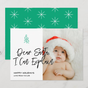 Dear Santa I Can Explain Christmas Personalized Holiday Card