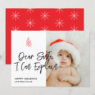 Dear Santa I Can Explain Christmas Personalized Holiday Card