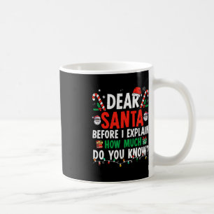 Dear Santa I Can Explain Fun Christmas  Kids Adult Coffee Mug