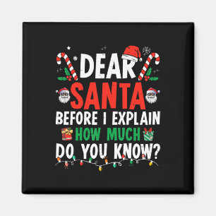 Dear Santa I Can Explain Fun Christmas Kids Adult Magnet