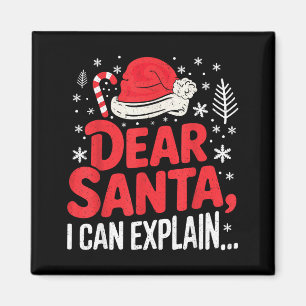 Dear Santa I Can Explain Funny Christian Magnet