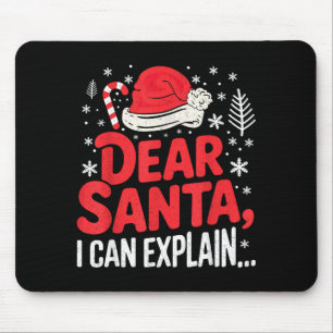 Dear Santa I Can Explain Funny Christian  Mouse Pad