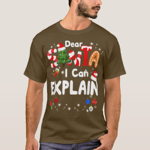 Dear Santa I Can Explain Funny Christmas Boys Kids T-Shirt