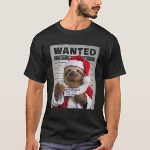 Dear Santa I Can Explain Funny Christmas Sloth T-Shirt
