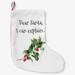 Dear Santa, I Can Explain Funny Christmas Stocking