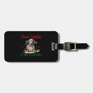 Dear Santa I Can Explain Great Dane Essential T-Sh Luggage Tag