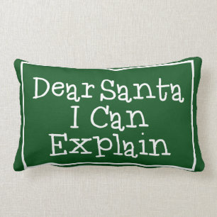 Dear Santa I Can Explain Lumbar Pillow