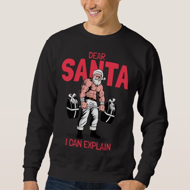 Dear Santa I Can Explain Sweatshirt (Front)