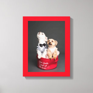 DEAR SANTA, I WANT ALL THE BONES CANVAS PRINT