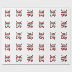 Dear Santa It Was The Dog Christmas Shirt Design_1 Wrapping Paper