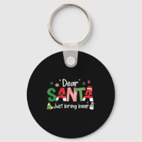 Dear Santa Just Bring Beer Christmas Pjs Family Ma