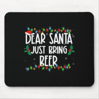 Dear Santa Just Bring Beer Christmas Pjs Family Ma