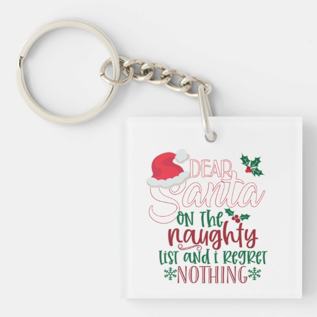 Dear Santa Keychain (Front)