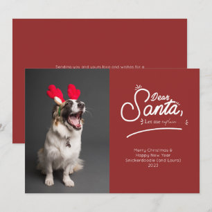 Dear Santa, Let Me Explain Photo Holiday Card