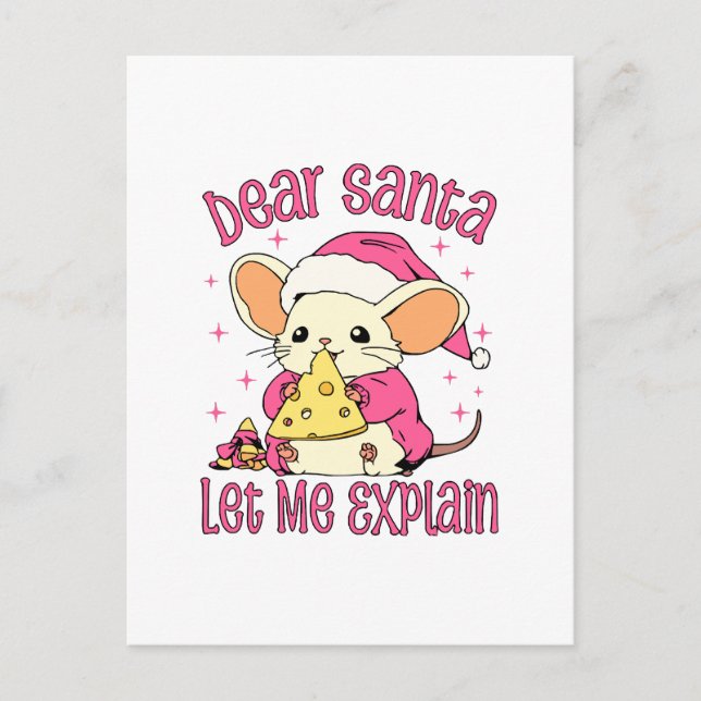 Dear Santa, Let Me Explain Postcard (Front)