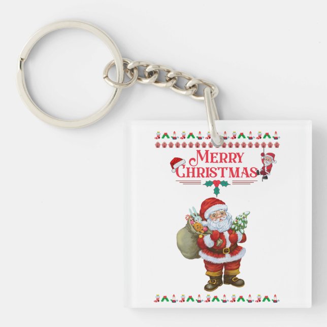 Dear santa | Marry Christmas 2024 Keychain (Front)