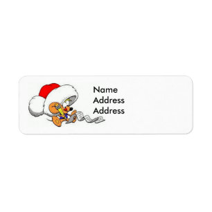 Dear Santa Mouse with List Address Label