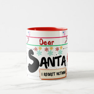 Dear Santa Mug: Sip & Share the Magic of Christmas Two-Tone Coffee Mug
