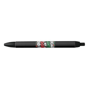 Dear Santa My dog Did it Funny Christmas dog funny Black Ink Pen