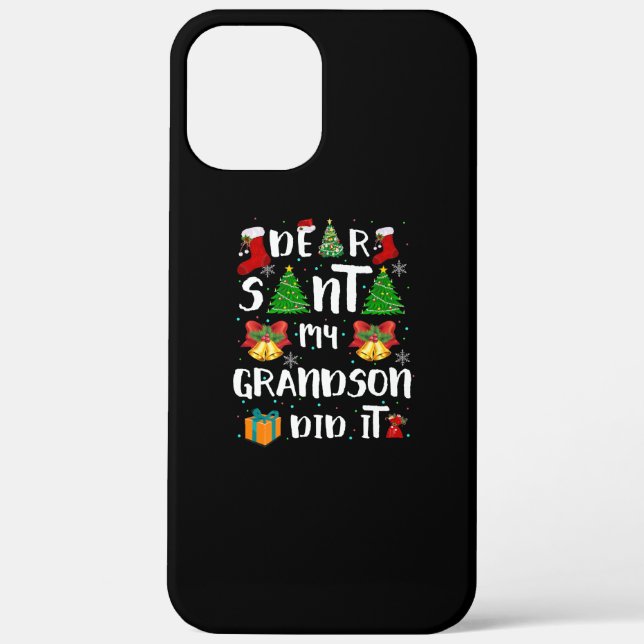 Dear Santa My Grandson Did It Christmas Case-Mate iPhone Case (Back)