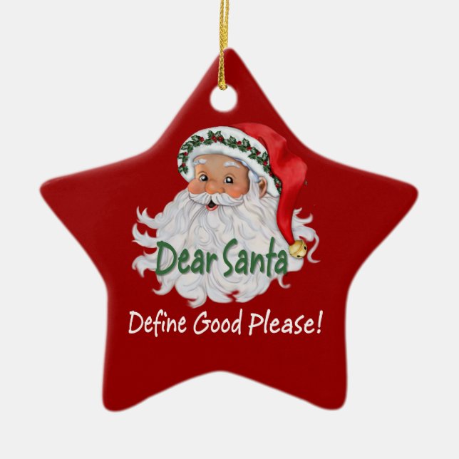 Dear Santa Ornaments (Front)
