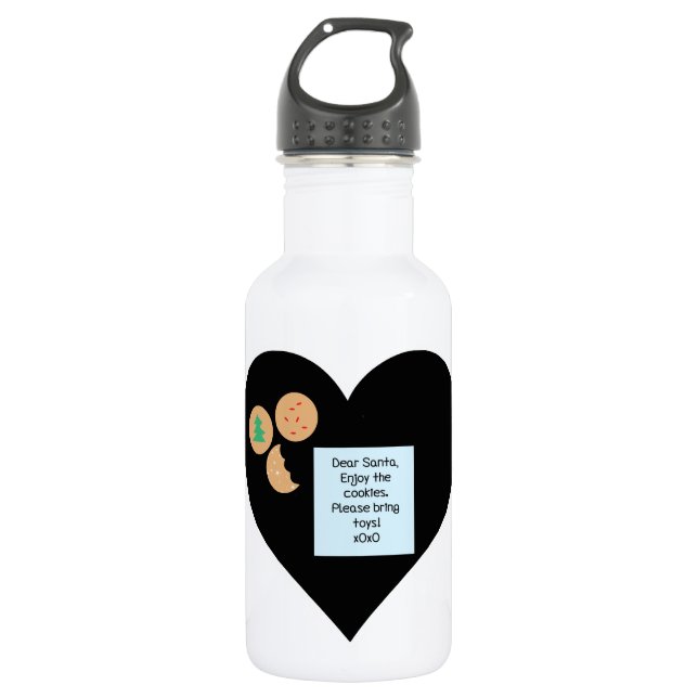 Dear Santa - Please Bring Toys 532 Ml Water Bottle (Front)