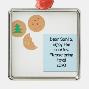 Dear Santa - Please Bring Toys Metal Ornament