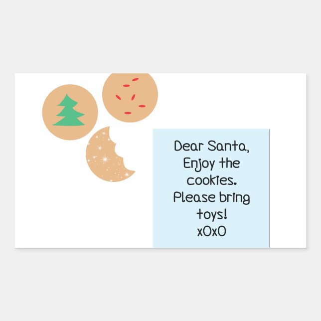 Dear Santa - Please Bring Toys Sticker (Front)