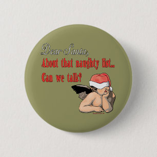 Dear Santa Series 2 Inch Round Button