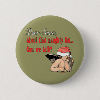 Dear Santa Series 2 Inch Round Button