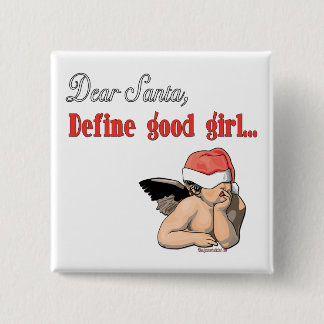 Dear Santa Series 2 Inch Square Button