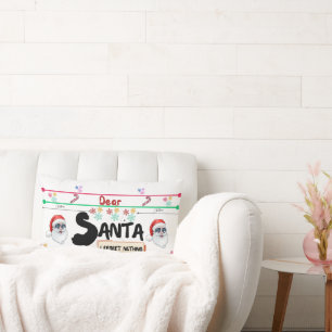 Dear Santa: Share the Magic of Christmas Lumbar Pillow