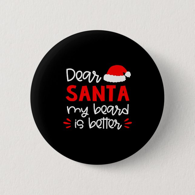 Dear Santa Shirt Funny Matching Family Christmas P 2 Inch Round Button (Front)