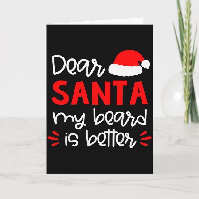 Dear Santa Shirt Funny Matching Family Christmas P Card (Front)