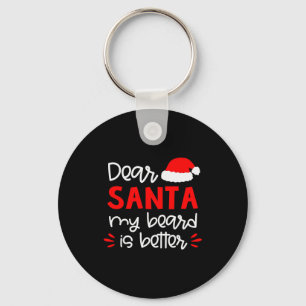 Dear Santa Shirt Funny Matching Family Christmas P Keychain