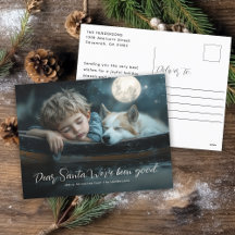Dear Santa We've Been Good Family Photo