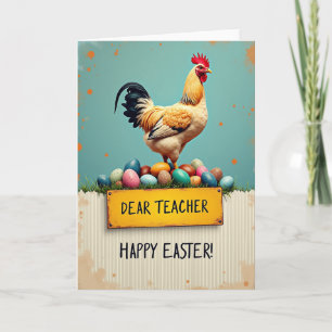 Dear Teacher Happy Easter Card