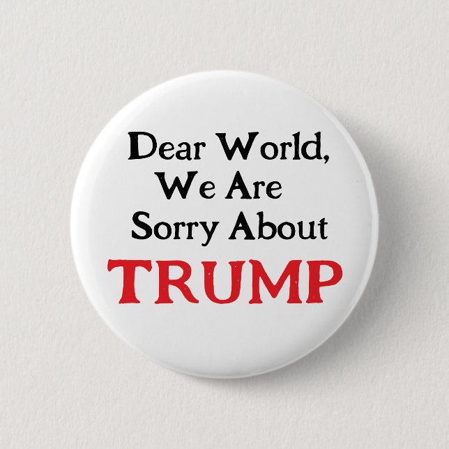 Dear World 2 Inch Round Button (Front)