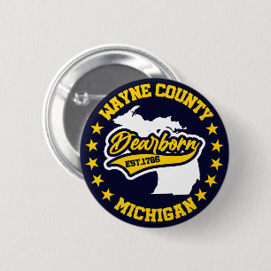 Dearborn,Michigan 2 Inch Round Button