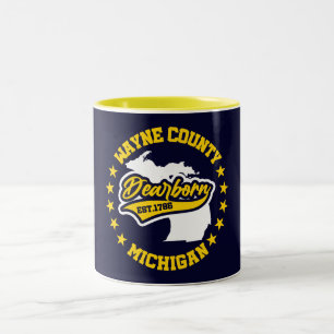 Dearborn,Michigan Two-Tone Coffee Mug