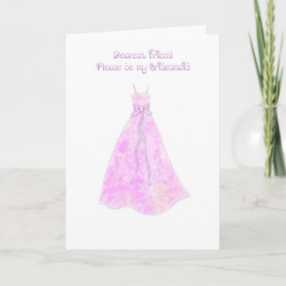 dearest friend be my bridesmaid invitation