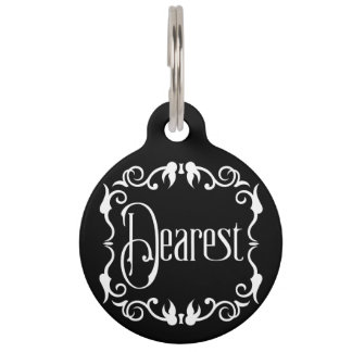 Dearest Gothic Pet Tag