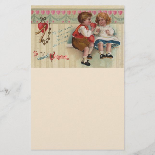 Dearest Valentine Stationery (Front)