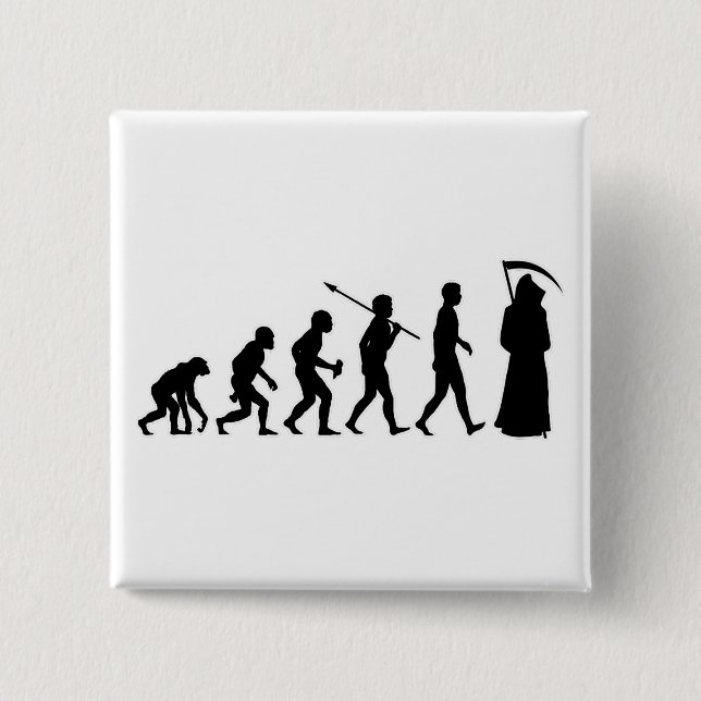 Death 2 Inch Square Button (Front)