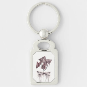 Death Abstract Watercolor Art Keychain
