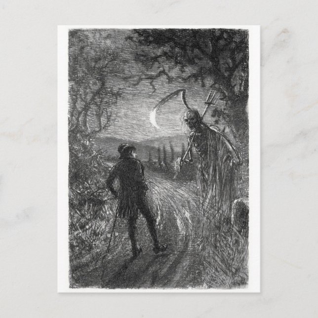 Death and Dr. Hornbook postcard (Front)