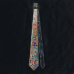 Death and Life by Gustav Klimt Vintage Art Nouveau Tie<br><div class="desc">Death and Life (1908) by Gustav Klimt is a vintage Victorian Era Symbolism fine art painting featuring two separate parts, Life and Death. On the left death is depicted by a classic grim reaper with a grinning skull, covered in a dark robe adorned with a religious cross. On the right...</div>