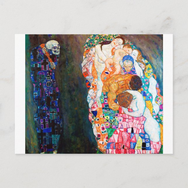 Death and Life, Gustav Klimt Postcard (Front)