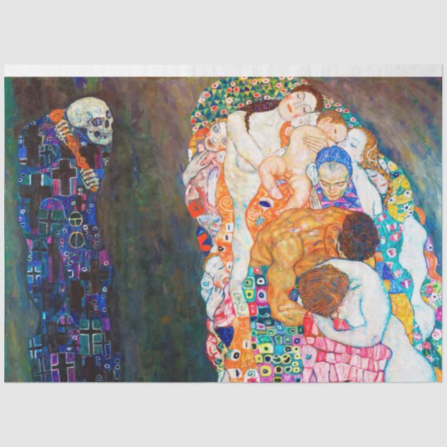 Death and Life, Gustav Klimt Tissue Paper (Front)